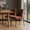 Homeroots Set of Two Burnt Orange and Black Boucle and Wood Dining Side Chairs, 2PK 716268 - alternate 4