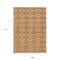 Homeroots 9' X 12' Copper And Ivory Geometric Washable Indoor Outdoor Area Rug 599656 - alternate 9