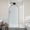 Anzzi Ember Series 74x 34in Framed Arch Fixed Shower Screen Door, Matte Black, 8mm Tempered Fluted Glass SD-AZ18-01MB-FL - alternate 14