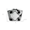 Homeroots 7" X 7" Black White And Gray Mosaic Peel And Stick Removable Tiles 390926 - alternate 5