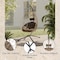 Leisuremod Summit Foldable Egg Swing Chair with Iron Stand, UV-Resistant Wicker, Weatherproof SSCBR-35BR - alternate 7