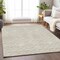 Homeroots 5' X 8' Beige And Ivory Geometric Washable Indoor Outdoor Area Rug 596160 - alternate 7