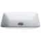 Vigo Sottile Modern White Glass 18 in. L x 13 in. W x 4 in. H Rectangular Vessel Bathroom Sink VG07114 - alternate 1
