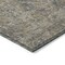 Homeroots 8' Round Dark Moss Green and Gray Round Oriental Washable Non Skid Indoor Outdoor Area Rug 563804 - alternate 5