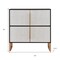 Homeroots 42in Black and Gold Wood Accent Cabinet 691665 - alternate 7