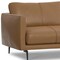 Homeroots 81" Brown Leather Sofa With Black Legs 640993 - alternate 6