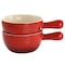 Crock-Pot Crock Pot 2 Piece Stoneware 22oz Soup Bowl Set with Long Handle in Gradient Red 97093.02 - alternate 1