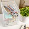 Martha Stewart Brody 2 Pack Plastic Stackable Office Desktop Organizer Boxes with 2 Drawers, 6 x 7.5 BE-PB4513-2-CLR-MS - alternate 7