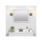 Zenna Home Bathroom Mirror 25" H X 20" W Matte White M2025WW - alternate 8