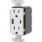 Leviton 15A White 2-Port USB Charging Outlet with 5-15R Weather-Resistant Duplex Outlet R02-W5633-0BW - alternate 5