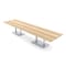 Skutchi Designs Rectangle Conference Table With Power Unit, 48 in W, 168 in L, Brown HAR-REC-48X168-DOU-K525-NA - alternate 1
