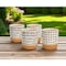 Homeroots Set of Four Cream Dolomite 3 Ounce Round Pot Planters, 4PK 517965 - alternate 7