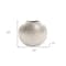Homeroots 10" Silver Cylinder Aluminum Table Vase 401232 - alternate 5