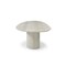 Homeroots 95" Beige Marble Pedestal Base Oval Dining Table 718900 - alternate 10