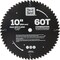 Do It Best 10'' 60-Tooth Combination Circular Saw Blade QJDIB-CS-015 - alternate 1