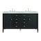 James Martin Vanities Myrrin 60in Double Vanity, Carbon Oak w/ 3 CM Victorian Silver Silestone Top 485-V60D-CBO-FVSL - alternate 1