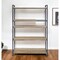 Homeroots 65" Natural And Black Metal and Wood Five Tier Etagere Bookcase 486321 - alternate 9