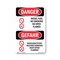 Signmission OSHA Danger Sign, Diesel Fuel No Smoking Bilingual, 5in X 3.5in Decal, OS-DS-D-35-VG-1124 OS-DS-D-35-VG-1124 - alternate 1