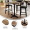 Flash Furniture Commercial 36" Natural HPL Tabletop with Black Bar Height X Base ST-SQ36-NAT-T3030B-GG - alternate 5