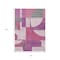 Homeroots 8' X 10' Blush And Mauve Geometric Washable Indoor Outdoor Area Rug 617899 - alternate 7