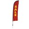 Showdown Displays 13 Ft  Premium Blade Sail Sign Kit (Double-Sided With Ground Spike Base) - Sale Red Burst 908120-005 - alternate 1