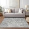 Homeroots 9' X 12' Gray Beige And Charcoal Oriental Washable Indoor Outdoor Area Rug 587444 - alternate 7