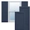 Ekena Millwork True Fit PVC Farmhouse/Flat Panel Combination Fixed Mount Shutters, Starless Night Blue, 18"W x 80"H TFP101FC18X080OB - alternate 1