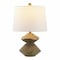 Jonathan Y Laken 21.5" Minimalist Coastal Resin/Iron 2-Stack Cairn LED Table Lamp, Brown Wood Finish JYL4062A - alternate 1
