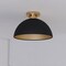 Vaxcel Devon 12.75in W LED Compatible Matte Black and Gold Satin Brass Semi Flush Mount Ceiling Light C0306 - alternate 7