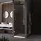 Fab Glass And Mirror Frameless Single Swing Hinge Glass Shower Door - Chrome Finish, 3/8in Tempered Glass with Smart SHRO30X78CH - alternate 6