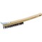 Prosource Wire Brush with Scraper, 1-1/2 L Trim, Metallic Bristle, 5/8 in W Brush, 14-1/4 in OAL WB01319S - alternate 1