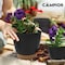 Campior Black Self Watering Pots, Indoor and Outdoor Plant Pots with Wick Rope and Drainage Holes, 5PK CAMPPLTBK5 - alternate 9