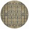 Homeroots 8' Gray Taupe And Beige Round Moroccan Washable Indoor Outdoor Area Rug 577201 - alternate 6