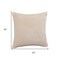 Homeroots 20" Ivory Chenille Throw Pillow 535258 - alternate 5