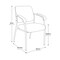 Office Star Products 837 Series Padded Visitor's Chair, Dillon Black 83710B-R107 - alternate 6