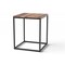 Homeroots 24" Black And Brown Solid Wood And Iron Square End Table 379809 - alternate 6