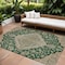 Homeroots 10' X 14' Emerald Beige And Brown Oriental Washable Indoor Outdoor Area Rug 605246 - alternate 1