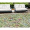 Homeroots 10' X 14' Fern Green And Artichoke Green Paisley Washable Indoor Outdoor Area Rug 588611 - alternate 1