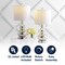 Jonathan Y Anya 20.5" Mini Glass Table Lamp, Silver, 2PK JYL1028C-SET2 - alternate 4