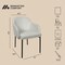 Manhattan Comfort Loft Metal Vegan Leather Armchair in Stone Gray - Set of 2 DC1535-1 - alternate 5