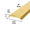 M-D Building Products 2-1/2 in. x 1/4 in. x 36 in. Gold Aluminum Flat Profile Threshold for Interior Doorways 09613 - alternate 5