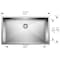 Blanco Precision 16 R0 Super Single Bowl 515820 - alternate 3