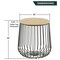 Leisuremod Round 15 in W, 16 in L, Manufactured Wood/Steel, Natural Wood RTBL-15NW - alternate 7