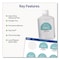 Avery Waterproof Round Labels with Sure Feed Technology, Laser/Pigment-Based Inkjet, 2", Matte White, 96PK 05657 - alternate 6