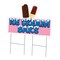 Signmission Ice Cream Bars Die Cut Yard & Stake outdoor plastic coroplast window, C-DC-2436-Ice Cream Bars19 C-DC-2436-Ice Cream Bars19 - alternate 1