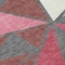 Homeroots 5' X 8' Burgundy Pink And Charcoal Geometric Washable Indoor Outdoor Area Rug 600355 - alternate 5