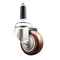 Service Caster 3.5 Inch 316SS Maroon Polyurethane Wheel Swivel 7/8 Inch Expanding Stem Caster SCC-SS316EX20S3514-PPUB-MRN-78 - alternate 1