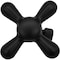 Westbrass Toilet Kit W/ 1/4-Turn nom comp Stop and Wax Ring, Cross Handle in Matte Black D1614TBX-62 - alternate 7