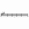 Factory 2U Commercial Patio Gray Aluminum Bar Restaurant Fence Kit, 40ft L, 34in H, Flexible Layout, Powdercoat w/ UV Topcoat 805678 - alternate 5