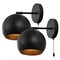 Jonathan Y Tierra 7" 1-Light Modern Farmhouse Iron LED Sconce with Pull-Chain Switch, Oil Rubbed Bronze, 2PK JYL9912B-SET2 - alternate 1